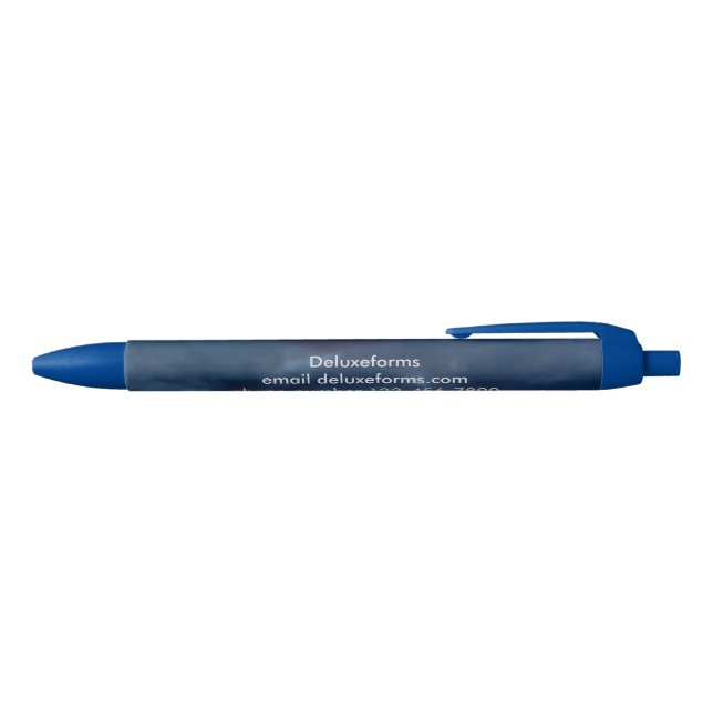 Stylo Bleu Ciels bleus colorés (Haut)