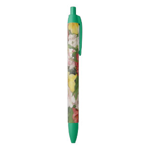 Stylo Bleu Conception florale de bouquet de printemps à l'aqu