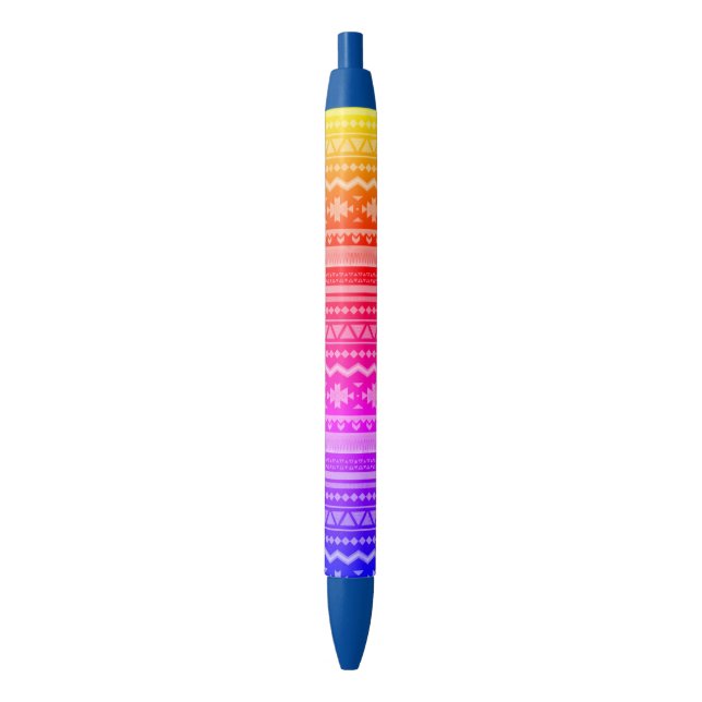 Stylo Bleu Conception tribale lumineuse (devant Vertical)