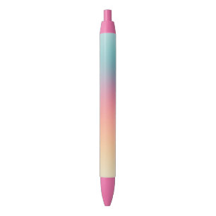 Stylo Bleu Couleurs arc-en-ciel Modèle coloré Élégant