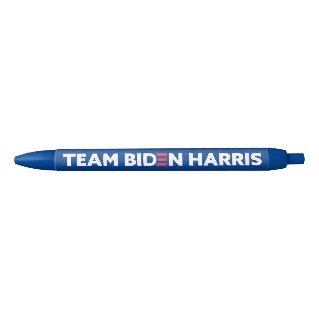 Stylo Bleu Couleurs personnalisées Team Biden Harris (Devant)