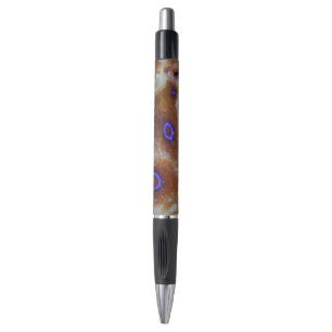 Stylo bleu de coutume de poulpe d'anneau