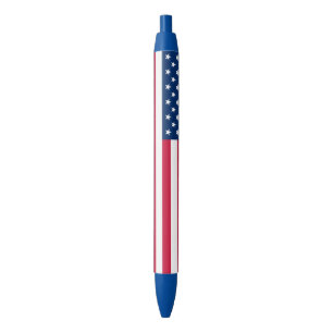 Stylo Bleu Drapeau américain - États-Unis d'Amérique - Pat