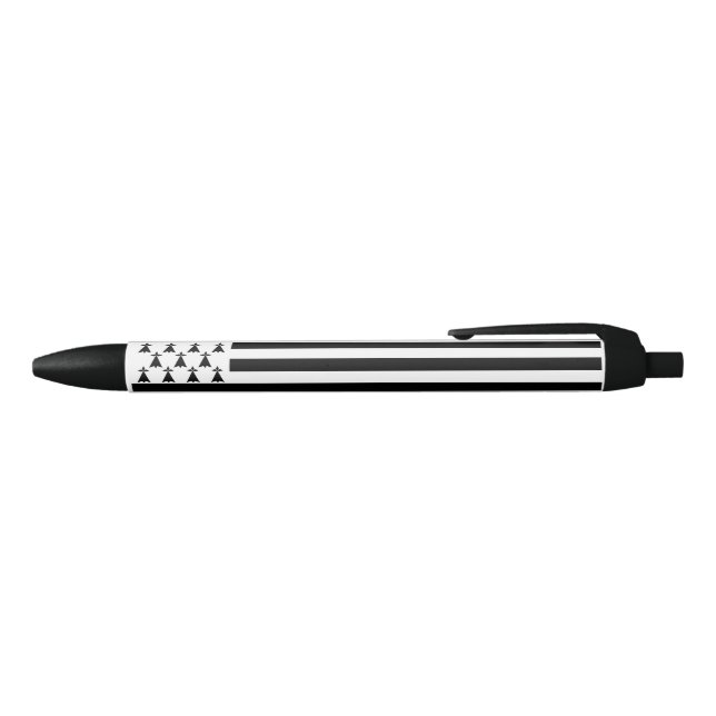 Stylo Bleu Drapeau de Bretagne patriotique (Haut)