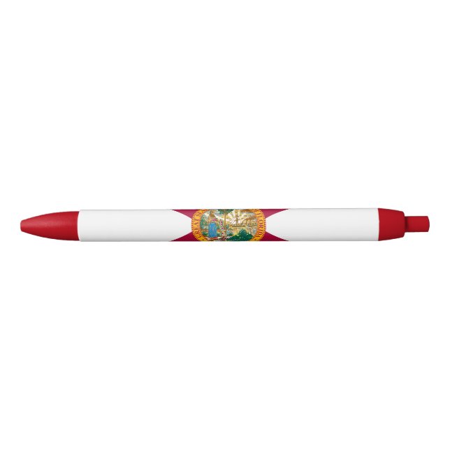 Stylo Bleu Drapeau de l'État de Floride (Devant)