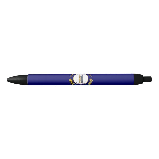 Stylo Bleu Drapeau de l'État du Kentucky (Devant)