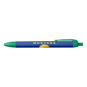 Stylo Bleu Drapeau de l'État du Montana