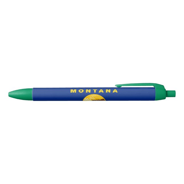 Stylo Bleu Drapeau de l'État du Montana (Haut)