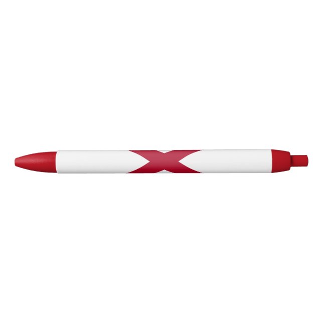 Stylo Bleu Drapeau d'État de l'Alabama (Devant)