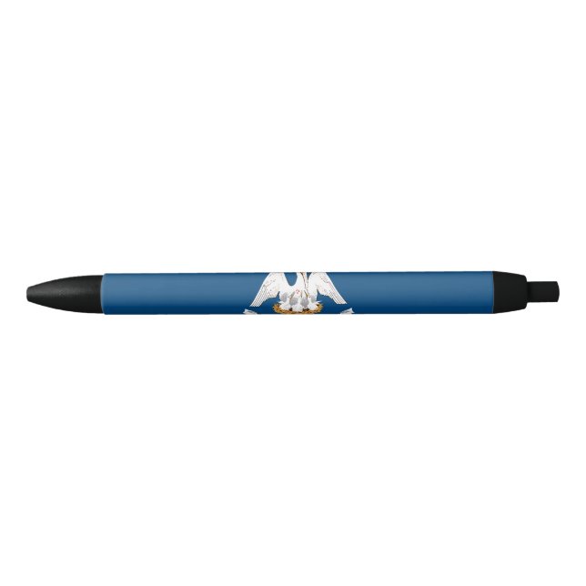 Stylo Bleu Drapeau d'État de Louisiane (Devant)