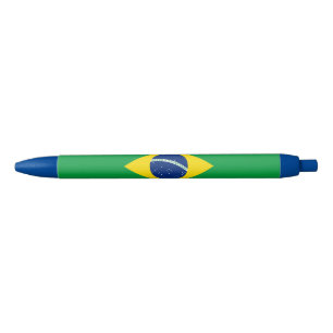 Stylo Bleu Drapeau du Brésil patriotique