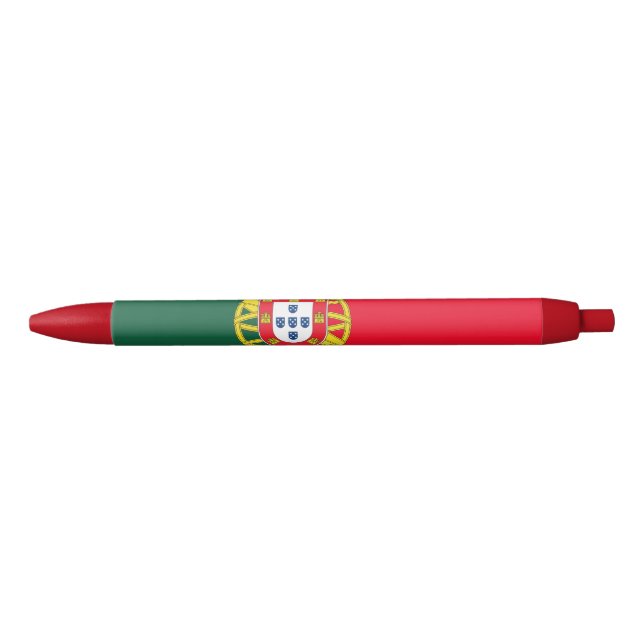 Stylo Bleu Drapeau du Portugal (Devant)