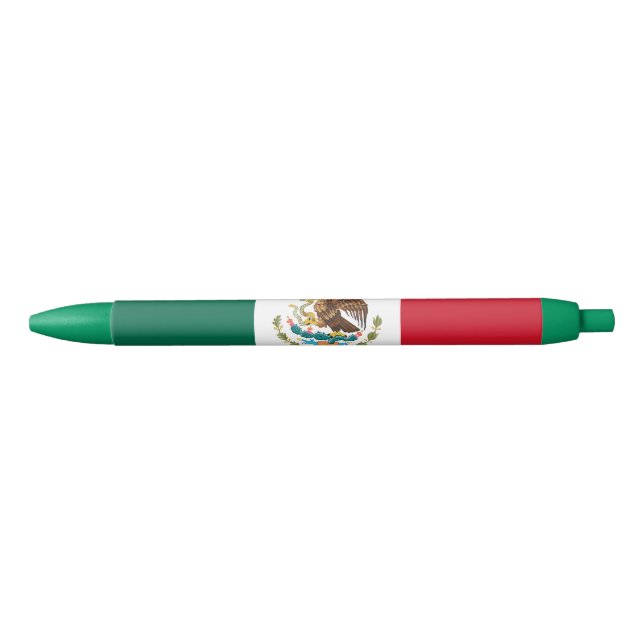 Stylo Bleu Drapeau mexicain (Devant)
