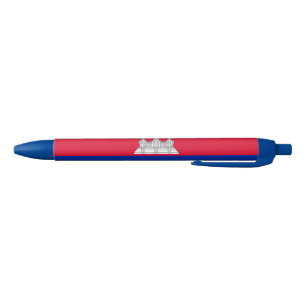 Stylo Bleu Drapeau patriotique cambodgien