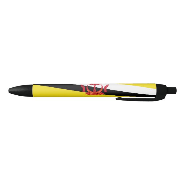 Stylo Bleu Drapeau patriotique de Brunei (Bas)