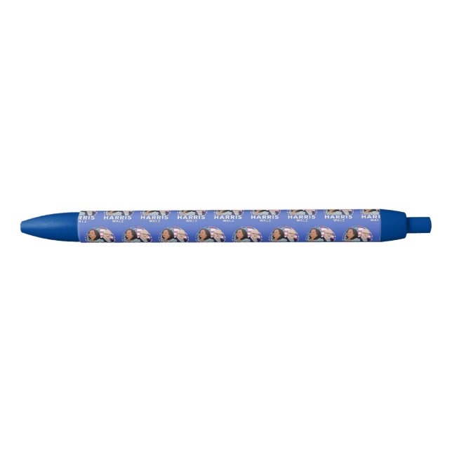 Stylo Bleu Élection de Harris Walz (Devant)