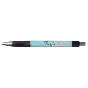 Stylo Bleu et argent tendance et chic