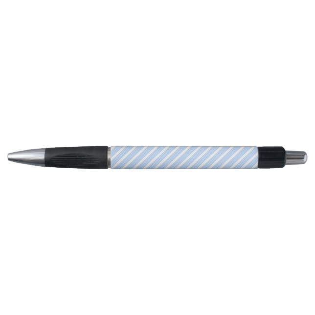 Stylo Bleu et blanc cinq bandes motif (Devant)