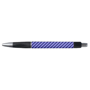 Stylo Bleu et blanc cinq bandes motif