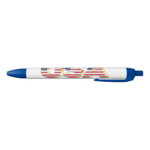 Stylo Bleu États-Unis Drapeau Patriotique
