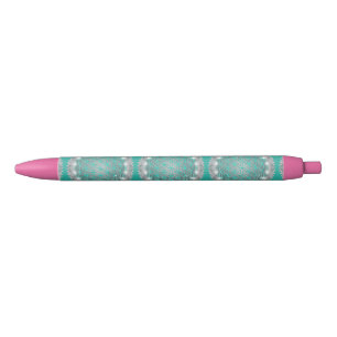 Stylo Bleu FLEURS DE VIE - Géométrie Sacrée Lumière 2