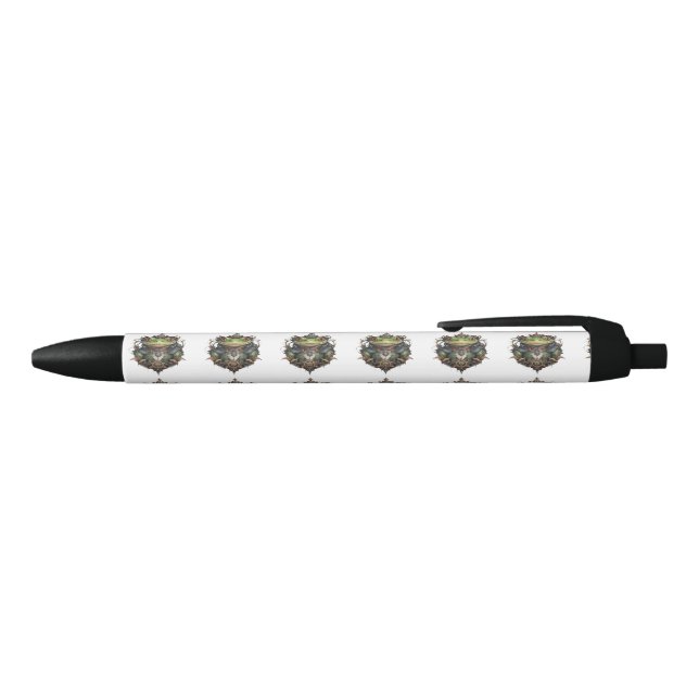 Stylo Bleu Froggie Frog Steampunk, (Haut)