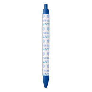Stylo Bleu Gouttes de pluie en cristal