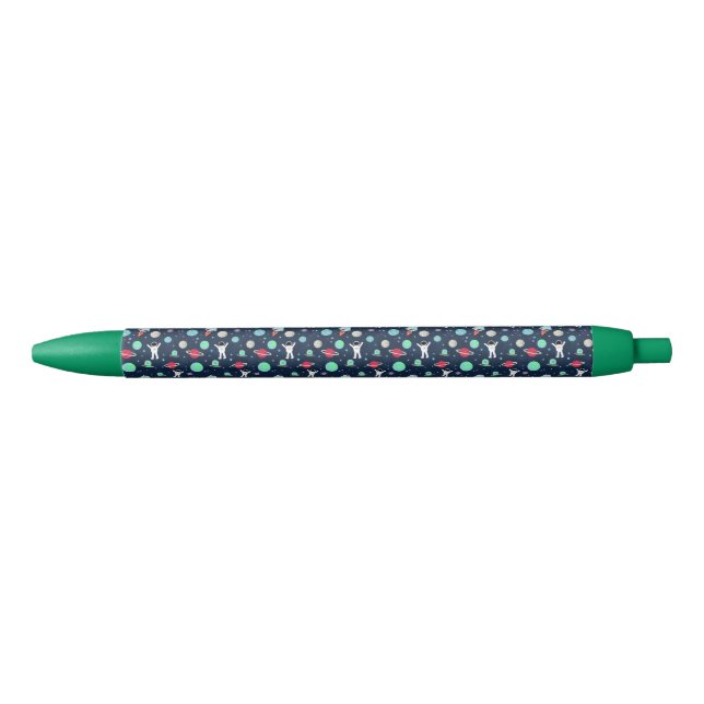 Stylo Bleu Illustration du Motif spatial (Devant)