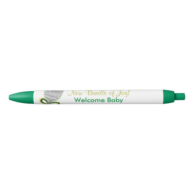 Stylo Bleu Jaune Green Rattle Sweet Nouvelles Annonces bébé (Devant)