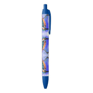 Stylo Bleu Kingfisher Bird Pen