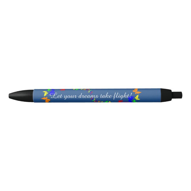 Stylo Bleu Les rêves de papillons (Devant)