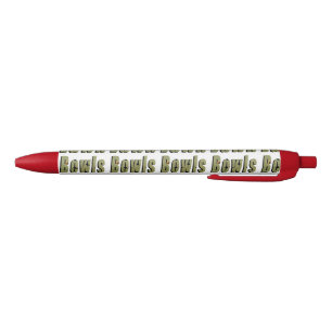 Stylo Bleu Logo Dimensionnel De La Pelouse Bowls