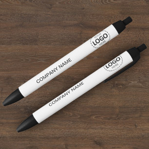 Stylo Bleu Logo et texte personnalisés