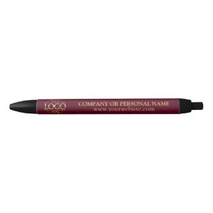 Stylo Bleu Logo professionnel Burgundy Red Custom