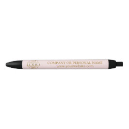 Stylo Bleu Logo professionnel simple rose personnalisé