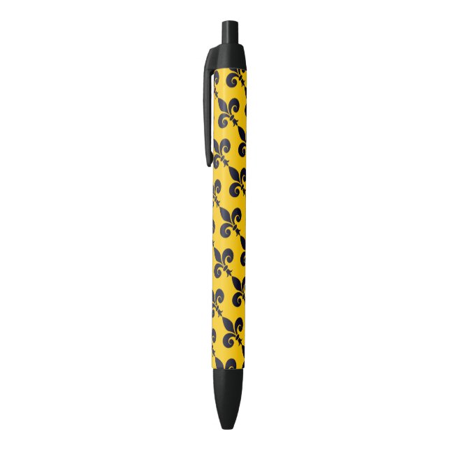 Stylo Bleu Maison heureuse royale du bleu Fleur-De-Lis et de (Haut (Vertical))