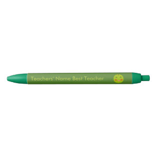 Stylo Bleu Meilleur Enseignant Happy Apple Custom Pen