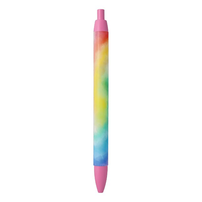 Stylo Bleu Modèle Moderne Élégant Rouge Rose Jaune Bleu (devant Vertical)