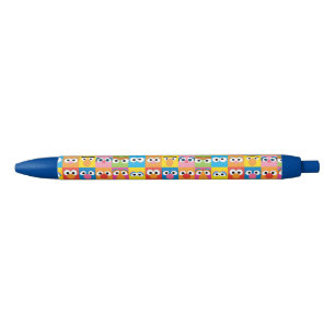 Stylo Bleu Motif des yeux de caractère de rue Sésame
