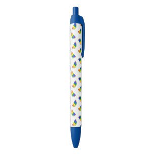Stylo Bleu Motif Rainbow Watermelon