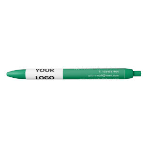 Stylo Bleu Nom du logo de l'entreprise personnalisé - vos cou