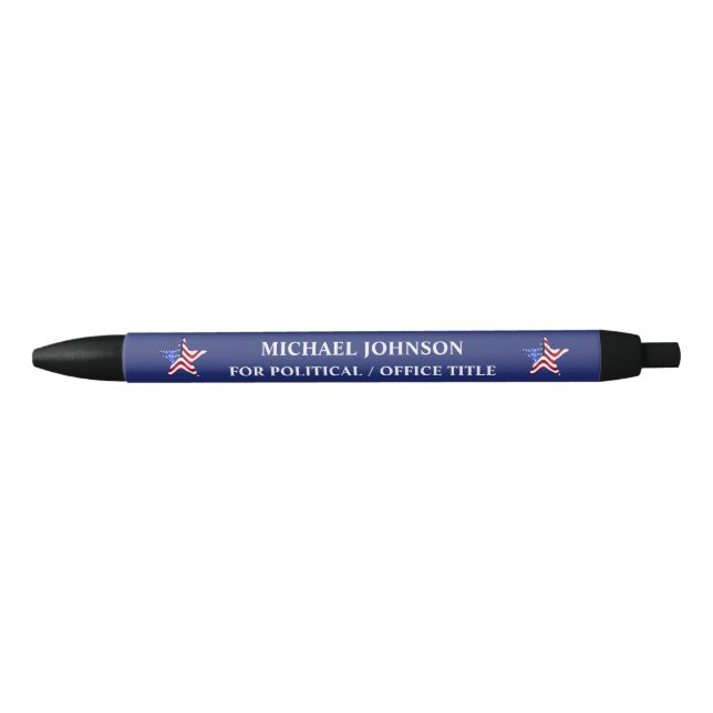 Stylo Bleu Objets promotionnels de campagne politique (Devant)