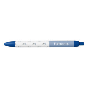 Stylo Bleu Petite Fleur Petite Fleur Nom personnalisé 