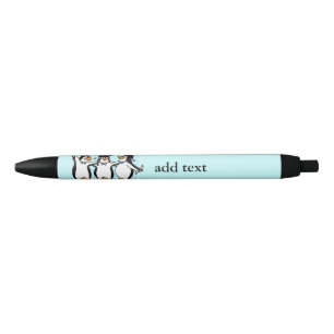 Stylo Bleu Pingouins diplômés