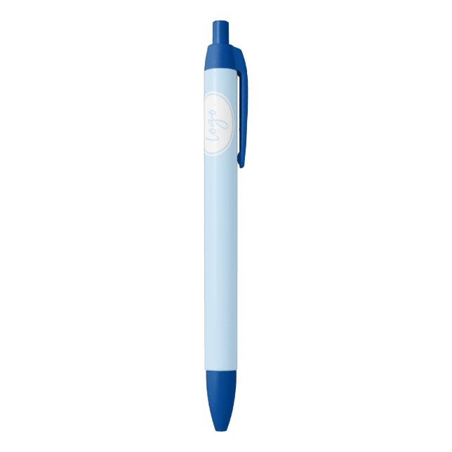 STYLO BLEU PROPRE LOGO MARQUE PROMOTIONNELLE MODÈLE D'AFFAIRE (Bas (Vertical))