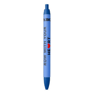 Stylo Bleu Rangez avec votre coeur initiales personnalisées