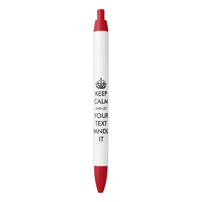 Stylo Bleu Restez calme et laissez-le manipuler drôle humour  (devant Vertical)
