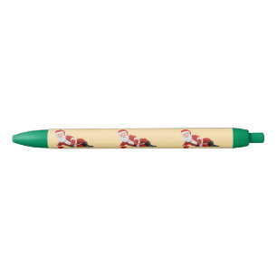 Stylo Bleu Santa Noël