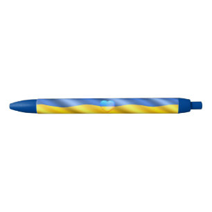Stylo Bleu Ukraine forte - Drapeau ukrainien - Victoire de la
