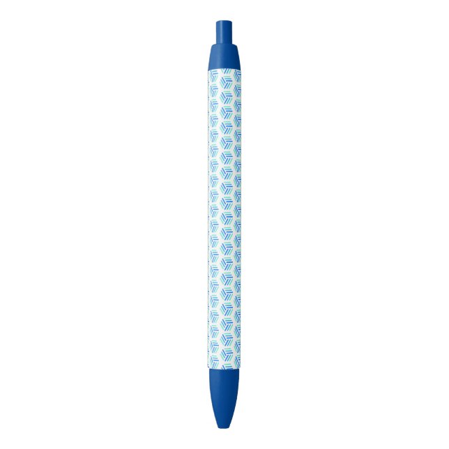Stylo bleu vif | Conception inspirée des peigne de (devant Vertical)